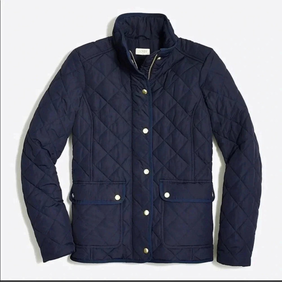 J. Crew Factory Jackets & Blazers - J Crew Navy quilted jacket size XS